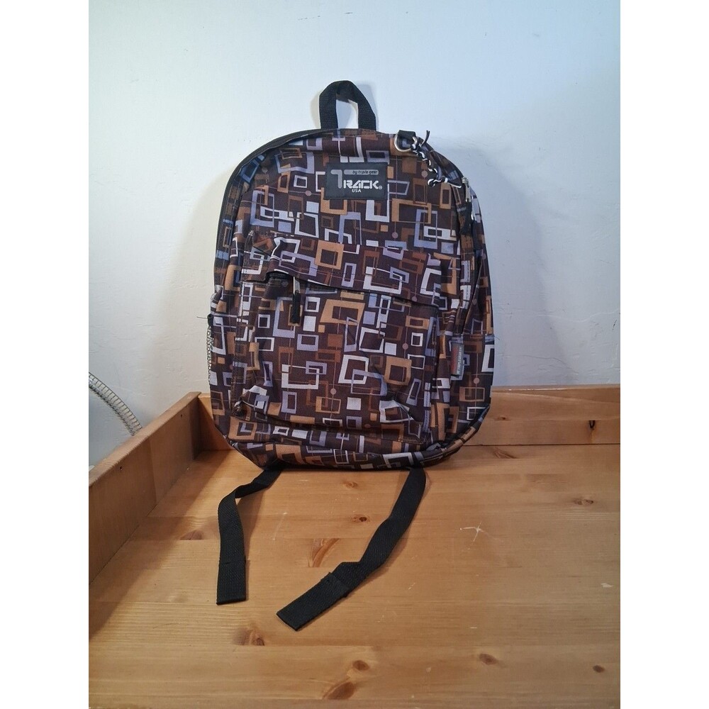 TRACK USA BY TRIPLE  GEAR SCHOOL SATCHEL BACKPACK NWOT Multicolor 16"